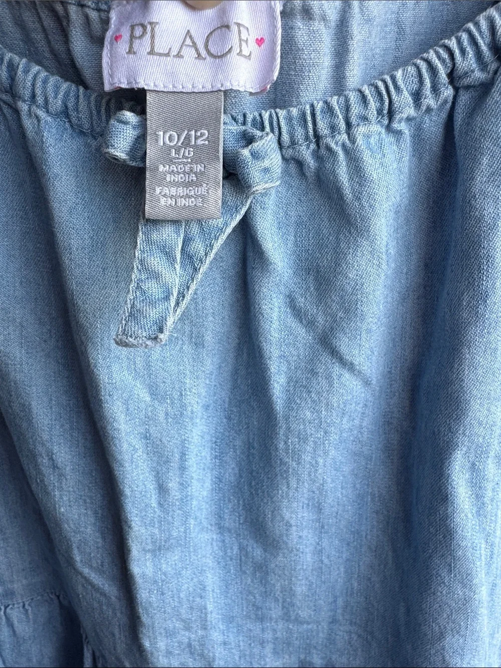 Girls L 10/12 Denim Dress